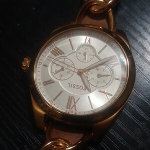 Fossil Men's Gold-Tone Chronograph Watch